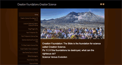 Desktop Screenshot of creationfoundations.org